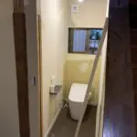 トイレリフォームー施工中